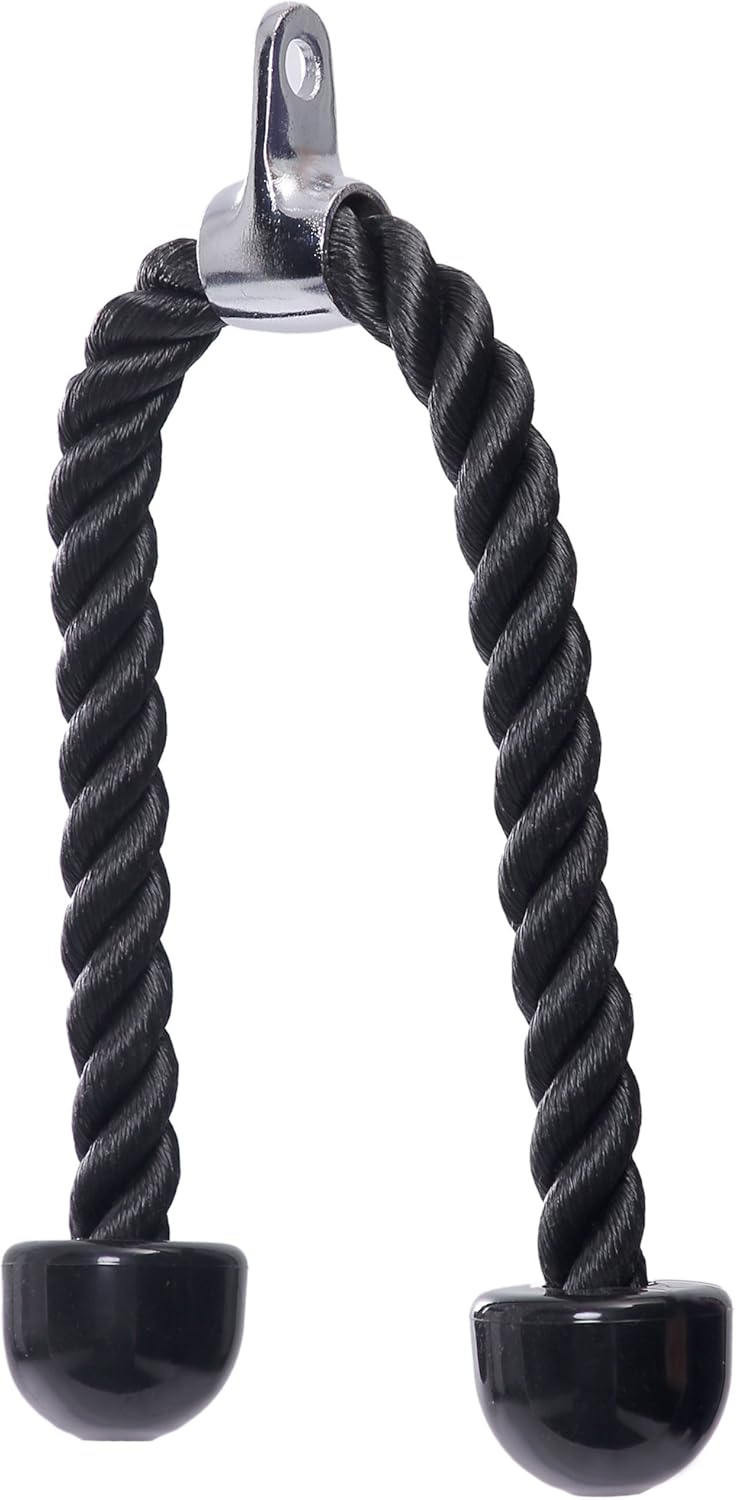 KYLIN SPORT 27" Heavy Duty Tricep rope Sport Gymmastic Exercise Machie Attachment Push Pull Press Down, Triceps Rope - Image 3