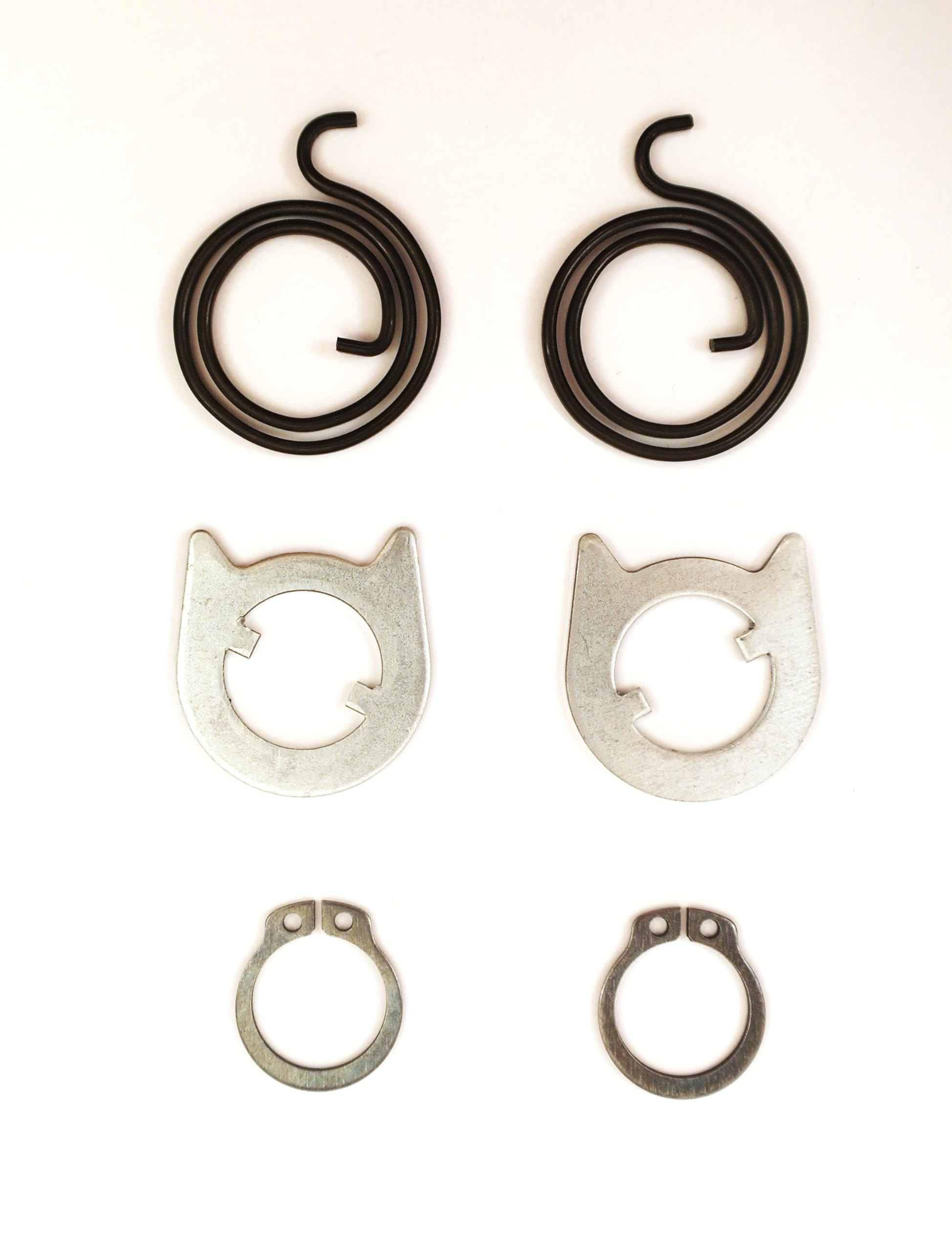 FixitFlo Door Handle Kits for Repairs of 2 Springs 2.25 Turns x 1.8mm Thick, 2 Cam Washers and 2 Circlip(KIT 4, ONE KIT)