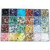 Gemstone Beads Natural Irregular Shaped Stone Chips Crystal Energy Healing Power for Jewelry Making(24 Material)