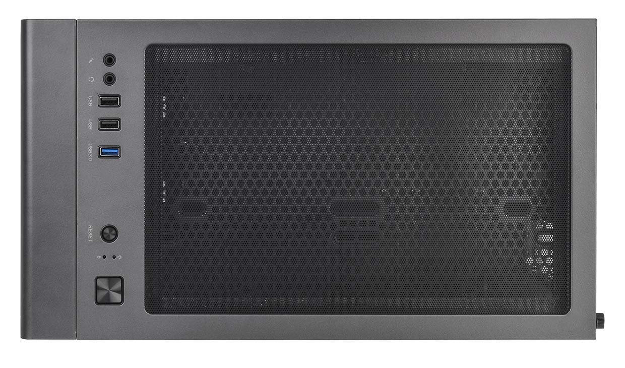 Thermaltake CA-1Q9-00S1WN-00 S100 Tempered Glass Black Edition Micro-ATX Mini-Tower Computer Case with 120mm Rear Fan Pre-Installed