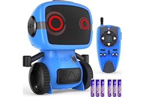 Dandist Robot Toys for Boys & Girls, Remote Control Robot for Kids, Auto-Demonstration, Talkie, and Programming Functions, Flexible Arms, Dance, Music, Big Eyes Toys for Boys 4-6 8-12