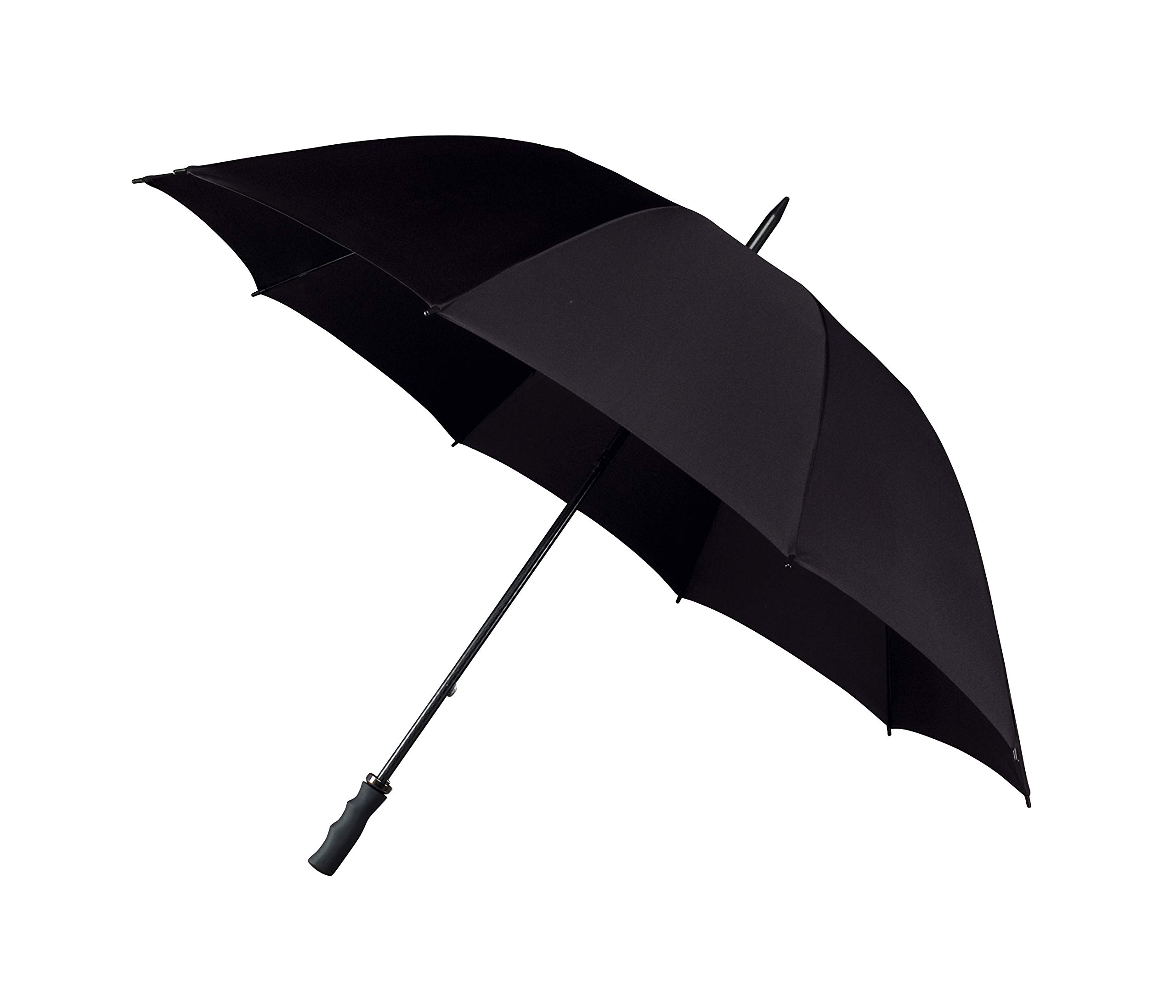 Impliva Falcone Stick umbrella, 130 cm, Black (Schwarz)