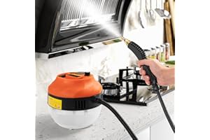 AUXCO 2500W Steam Cleaner, High Pressure Steamer for Cleaning, Handheld Portable Steam Cleaner for Home, Steam Cleaner for Furniture, Carpet, Car, Upholstery, Kitchen, Bathroom