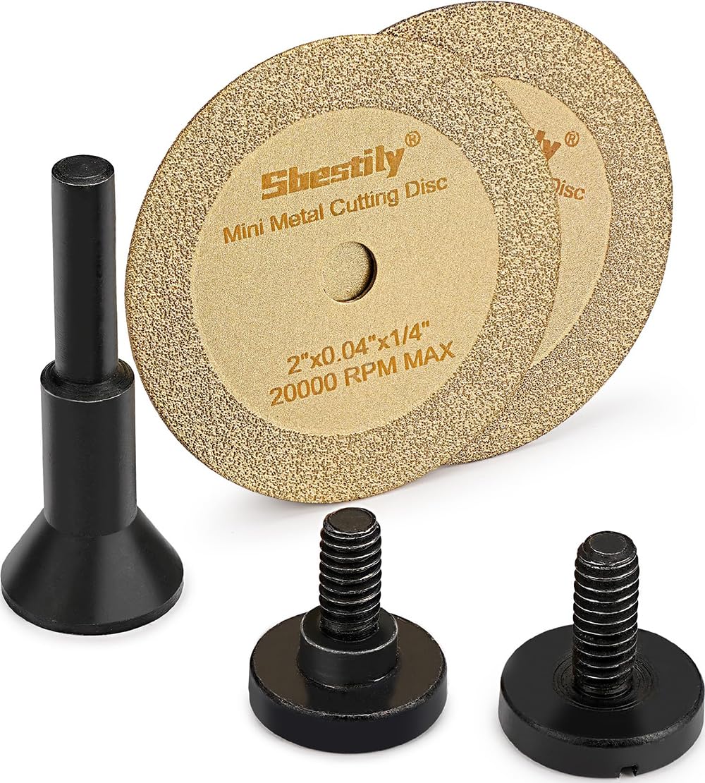 Photo 1 of Sbestily Diamond Cutting Wheel 2 Inch Die Grinder Cut Off Wheel for Metal & Stainless Steel, Nuts, Bolts, Screws, Gypsum, Ceramic, Glass, PVC Pipe, Rotary Tool Drill Cutter Attachment