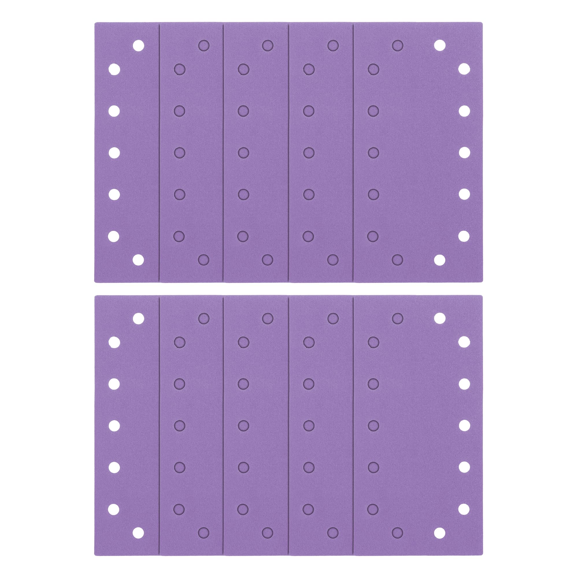 Trend Zirconium 1/2 Sheet 115 x 230mm 80 Grit Sanding Sheets, AB/HLF/80Z, Pack of 10