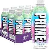 PRIME Hydration FUTURE FREEZE, Sports Drinks with Coconut Water, Electrolyte Enhanced to Replenish Fluids, Zero Added Sugar, B Vitamins, Antioxidants, Made with Natural Flavors, 16.9 Fl Oz 12 Pack