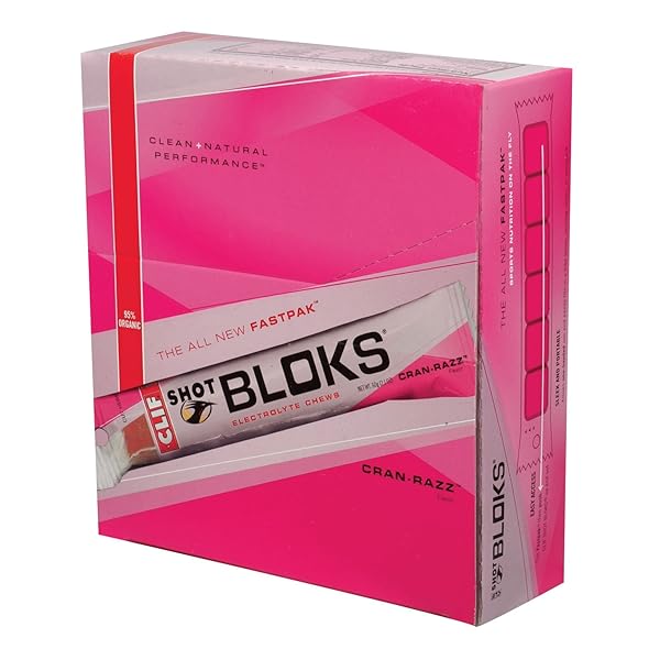 CLIF SHOT BLOKS ELECTROLYTE CHEWABLE CUBES MARGARITA – 12 PACKETS