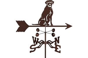 E-Z VANE EZ Vane Labrador Retriever Dog Weathervane — Roof Mount, Wind Cups, Antique Copper Finish, Steel with Durable Triple Powder Coating, Handcrafted in USA