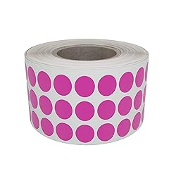 Royal Green Inventory Dot Stickers 8mm Pink Labels
