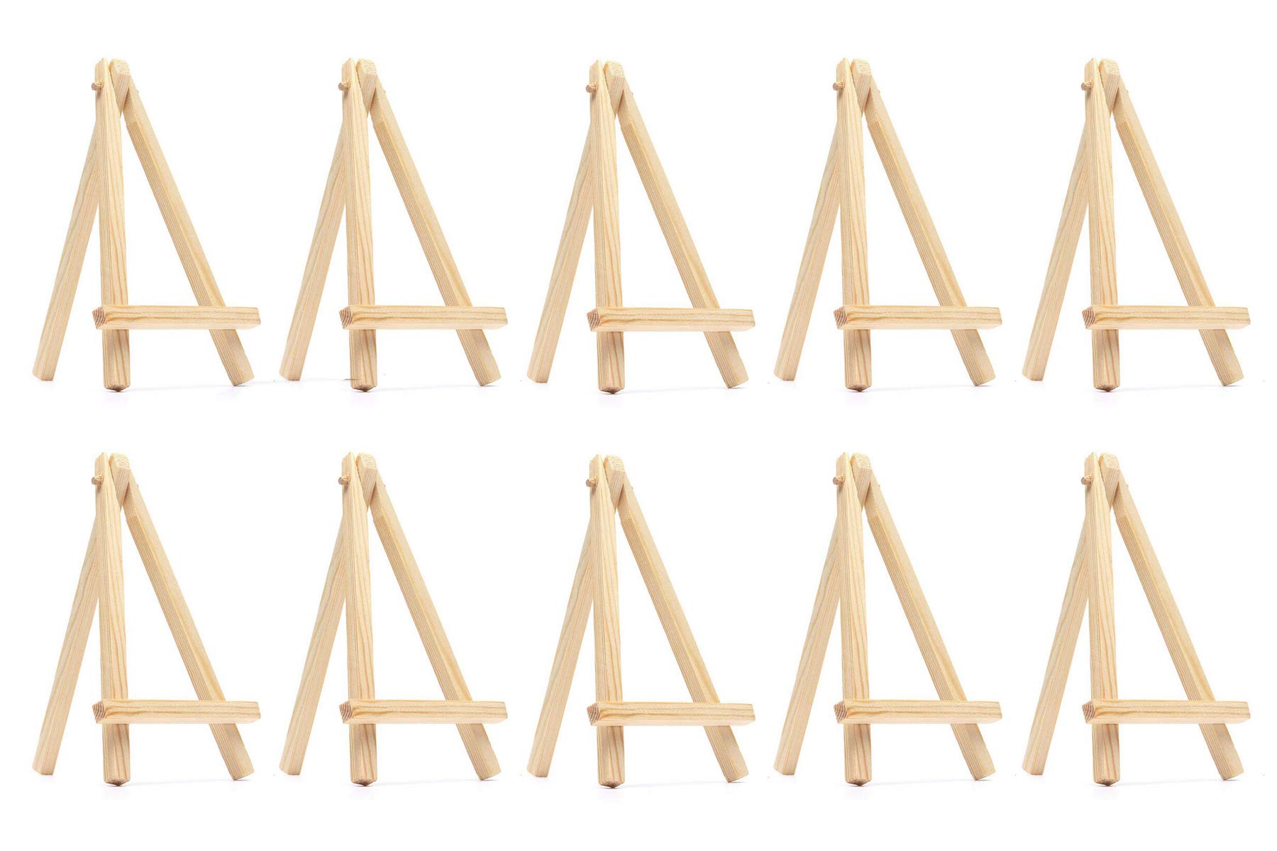Buy MUCHEN SHOP Wooden Easels,10 Pack Mini op Display Easel Portable Tripod Desktop Easel Stand