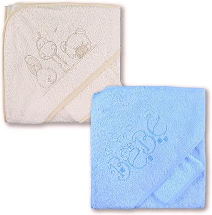 Pekitas Bebe Couche De Bain Avec Capuche Et Gant 75 X 75 Cm 90 Coton 10 Polyester Dessin Brode Fabrique Au Portugal Amazon Fr Cuisine Maison