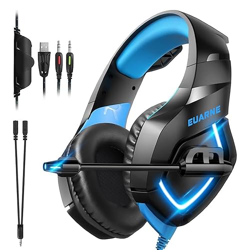 Gaming Headset for PS4, Xbox One, PS5, Noise Canceling