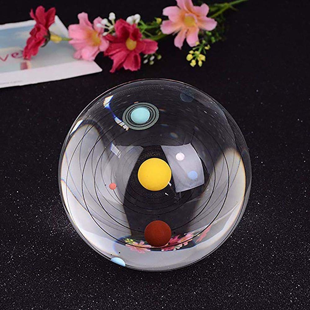 Tong Yue Solar System 3d Clear Crystal Ball With Led Lamp
