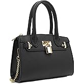 EVVE Women's Evening Bag Party Clutches Mini Satchel Purses Cocktail Prom Handbags with Chain and Lock
