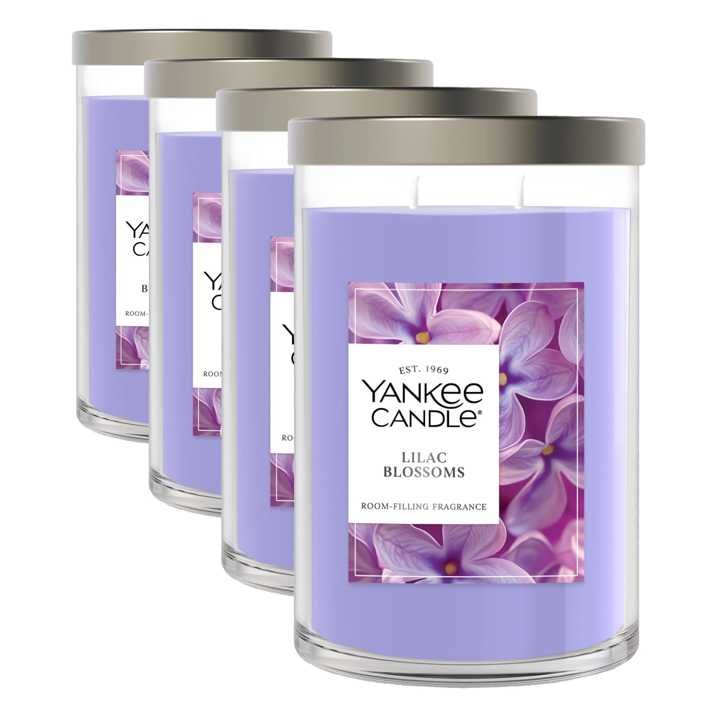 Yankee Candle Lilac Blossoms Scented, Signature 20oz Large Tumbler 2-Wick Candle, Over 60 Hours of Burn Time (Pack of 4) Image
