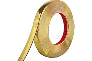 Yskzyz Peel and Stick Molding Trim Waterproof Mirror Tape Border Flexible Wall Trim Molding Self Adhesive for Home Decoration Wall Protection(9.8 Ft)