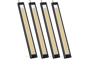 GZV 12V LED Light, 12 Volt Light Bar, Enclosed Trailer Lights, LED Light for RV Interior, String Lights for Trailer, Shed, Track, Van, RV(4Pack, 4000K, Black)