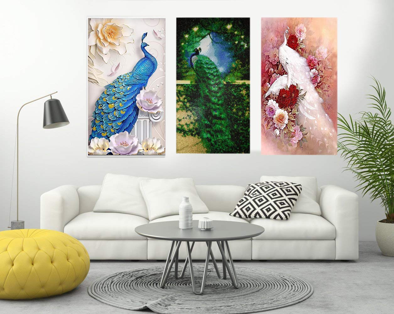 Mosaic Making 5d Diamond Painting By Numbers Kits For Adults 40x60cm 16x24 Inch Full Diamond Large Lucky Bird Peacock Animal Embroidery Dotz Home Wall Decor Home Klemens Jelesnia Pl