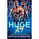 HUGE X4: A Double Twin Stepbrother MMFMM Menage Romance (HUGE Series)