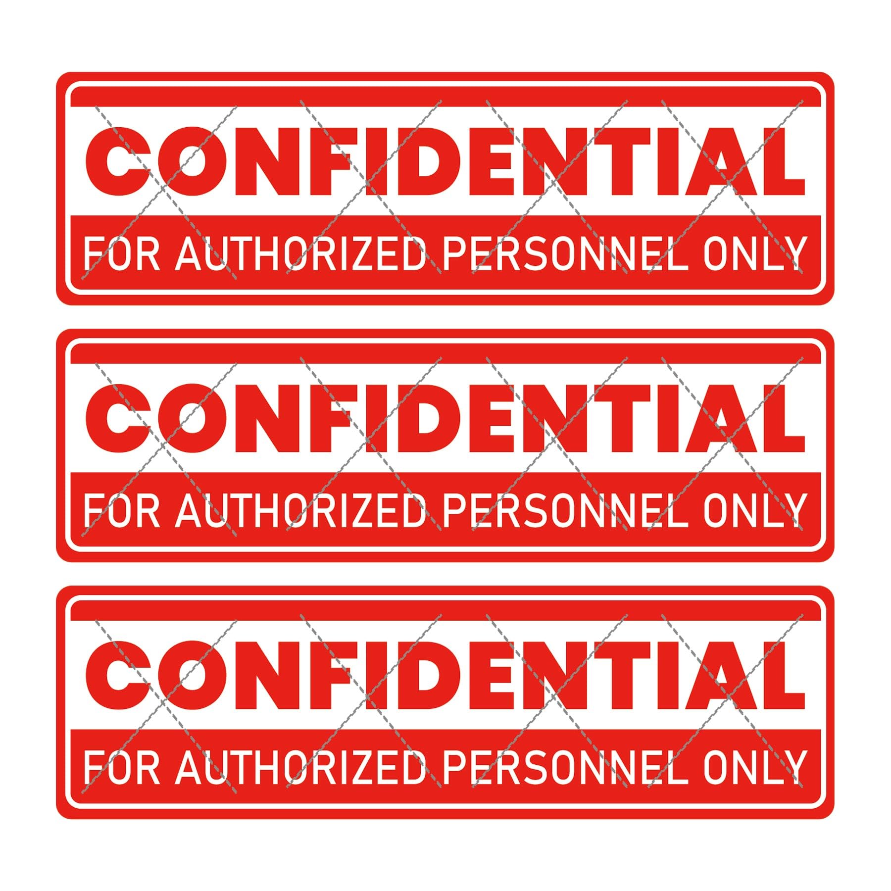 1 x 4 Inch 500 Pcs Top Secret Confidential Stickers File Handling Instructions Stickers Labels - Red Confidential Seals for Envelope,File,Mailing,Invitation,Party