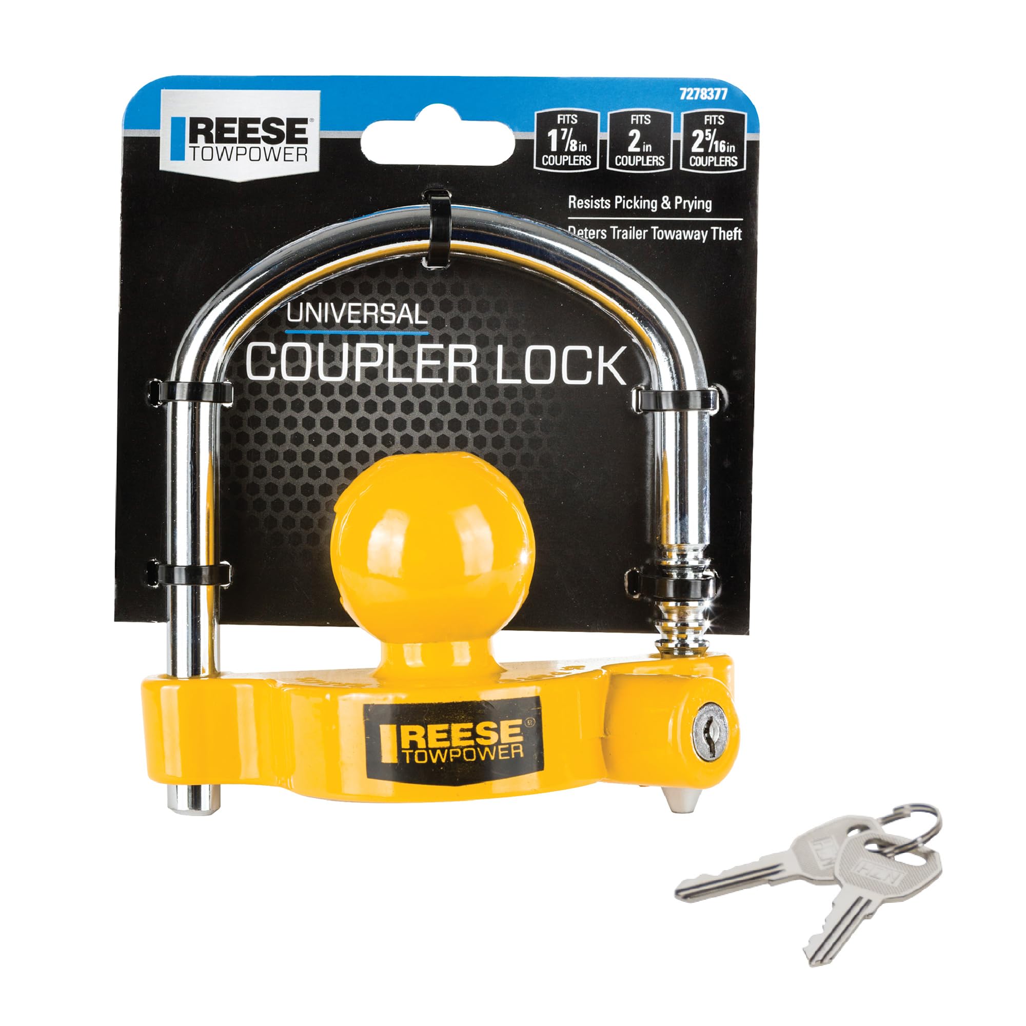 Photo 1 of *MISSING KEYS* Reese Towpower 72783 Trailer Coupler Lock, Adjustable with 6 locking positions and fits 1-7/8-inch, 2-inch, and 2-5/16-inch couplers.