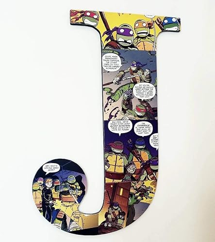 Amazon Com 9 5 Inch Ninja Turtles Custom Wall Letters Wood