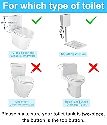 2 Inch Toilet Flush Valves, Toilet Repair Kit Dual