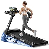 RENESTAR Treadmill with 25% Auto Incline, 10.0 MPH Running Machine for Home | 3.5 HP, 300 LBS Capacity, Foldable Design, Shock-Absorbing Cushioning, Bluetooth Speaker, Pulse Monitor, Wide Running Belt