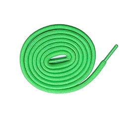 LHXVQZW 55" Green Shoelaces Solid Color Round Shoe