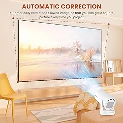 Mini Projector 4K with WiFi Bluetooth 5.4 - Smart
