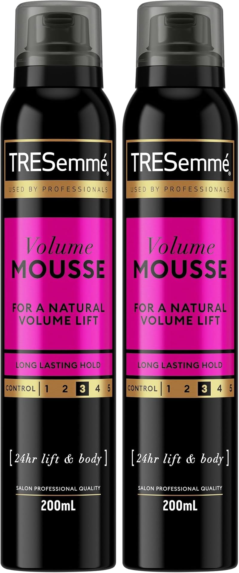 TRESemmé 24hr Lift & Body Hair Mousse 200ml Pack of 2 with Provitamin B5