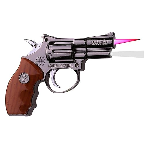 Gun Lighter, Butane Torch Lighter Reuse Inflatable Cigarette Lighter  (3.22.4) in Dubai - UAE