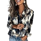 Zeagoo Satin Blouses for Women Silk Button Down Shirts Long Sleeve Business Casual Tops