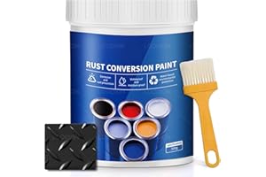 LOODION Rust Gel Rust Converter - 10.7 Fl Oz, Rust Remover for Metal, Anti Rust Paint with Brush, Eliminates Oxides from Aluminum, Cast Iron, and Steel (Black,10.7 Fl Oz)