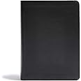 CSB He Reads Truth Bible, Black LeatherTouch, Black Letter, Wide Margins, Journaling Space, Illustrations, Reading Plans, Single-Column, Easy-to-Read Bible Serif Type