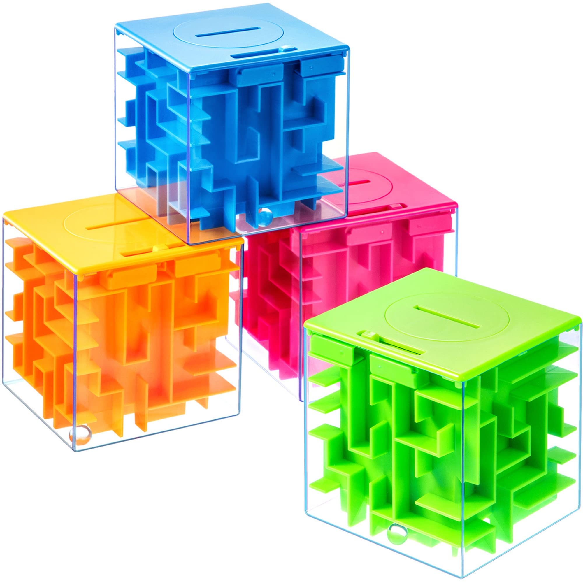 Photo 1 of Patelai 4 Pack Money Maze Puzzle Boxes for Cash Gift, Fun Ways to Give Money As a Gift, Cash Maze Puzzle Boxes for Adults, Birthday, Christmas