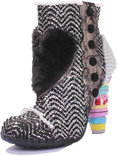 irregular choice silver glitter