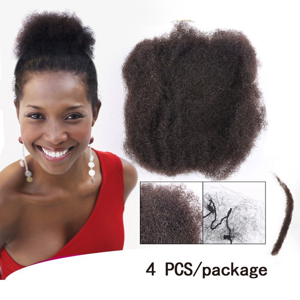 YONNA 1pcs/lot Tight Afro Kinky Bulk Hair 100 Human Hair