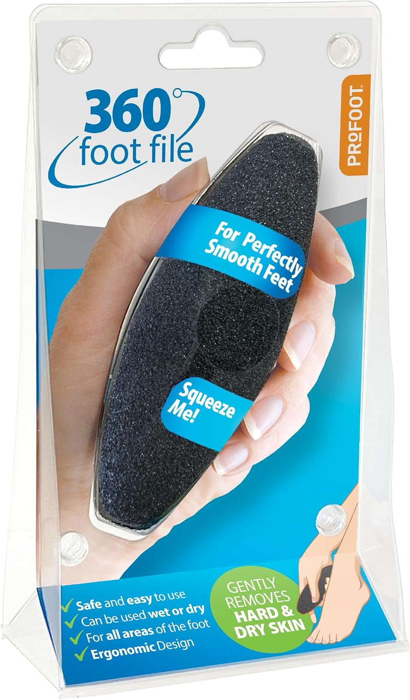 PROFOOT 360 Foot File Ergonomic Soft Gel Callus Remover for Hard Skin