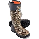 Trudave Hunting Boots for Men, Waterproof Rubber Boots with Steel Shank, 5mm Neoprene Camo Insulated Outdoor Hunting Boots (Size 5-14)