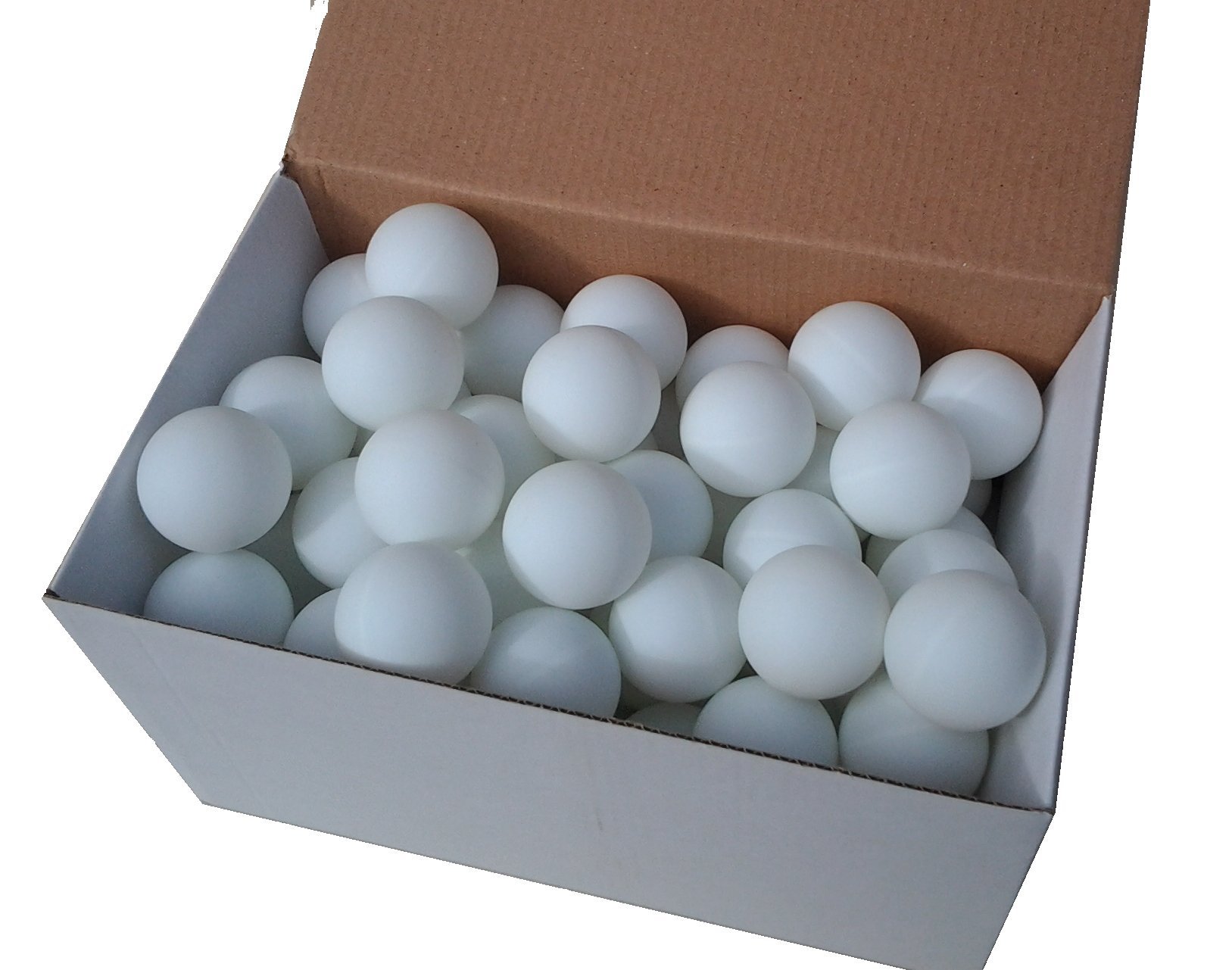 Der Sportler 75 Table Tennis Balls 38 mm without Print White Sturdy Material