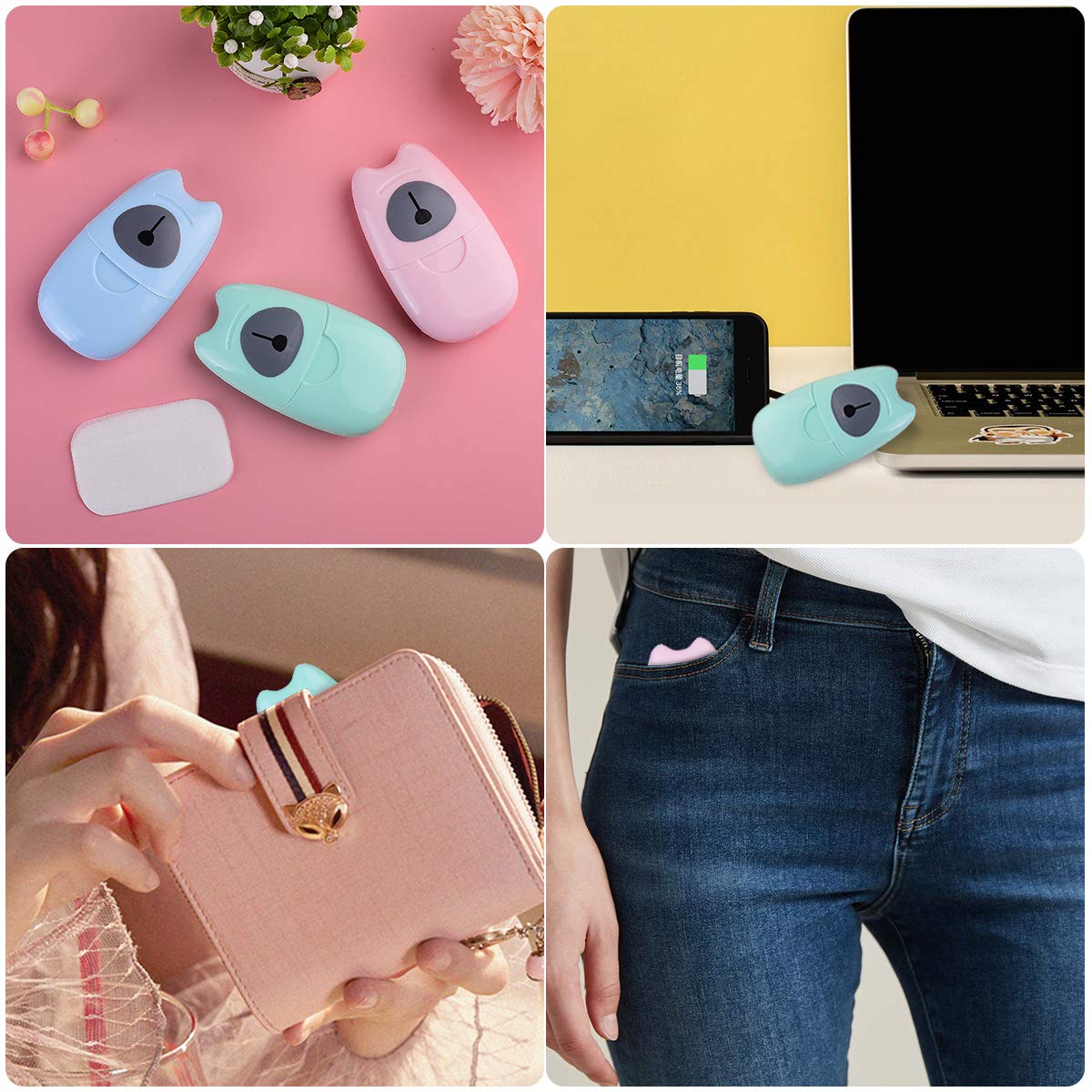 Amener Portable Mini Soap Paper Sheet(150 Sheets) Disposable Hand Soap Flakes Scented Sheets for Washing Outdoor Camping Hiking Bath 3 Boxes With 6 Compressed Cotton Towel Tablets: Beauty