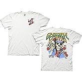 Ripple Junction Grateful Dead Men's Short Sleeve T-Shirt Patriotic Skeleton w/Top Hat 1976 Front & Back Officially Licensed