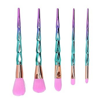 Makeup Brushes Set, 5pcs Compact Cosmetics Tools, Makeup Brushes ...