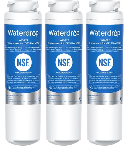 冷蔵庫・冷凍庫 GE Smart Water Refrigerator Filter GSWF Amazon.com: Waterdrop GSWF Refrigerator Water Filter, Replacement