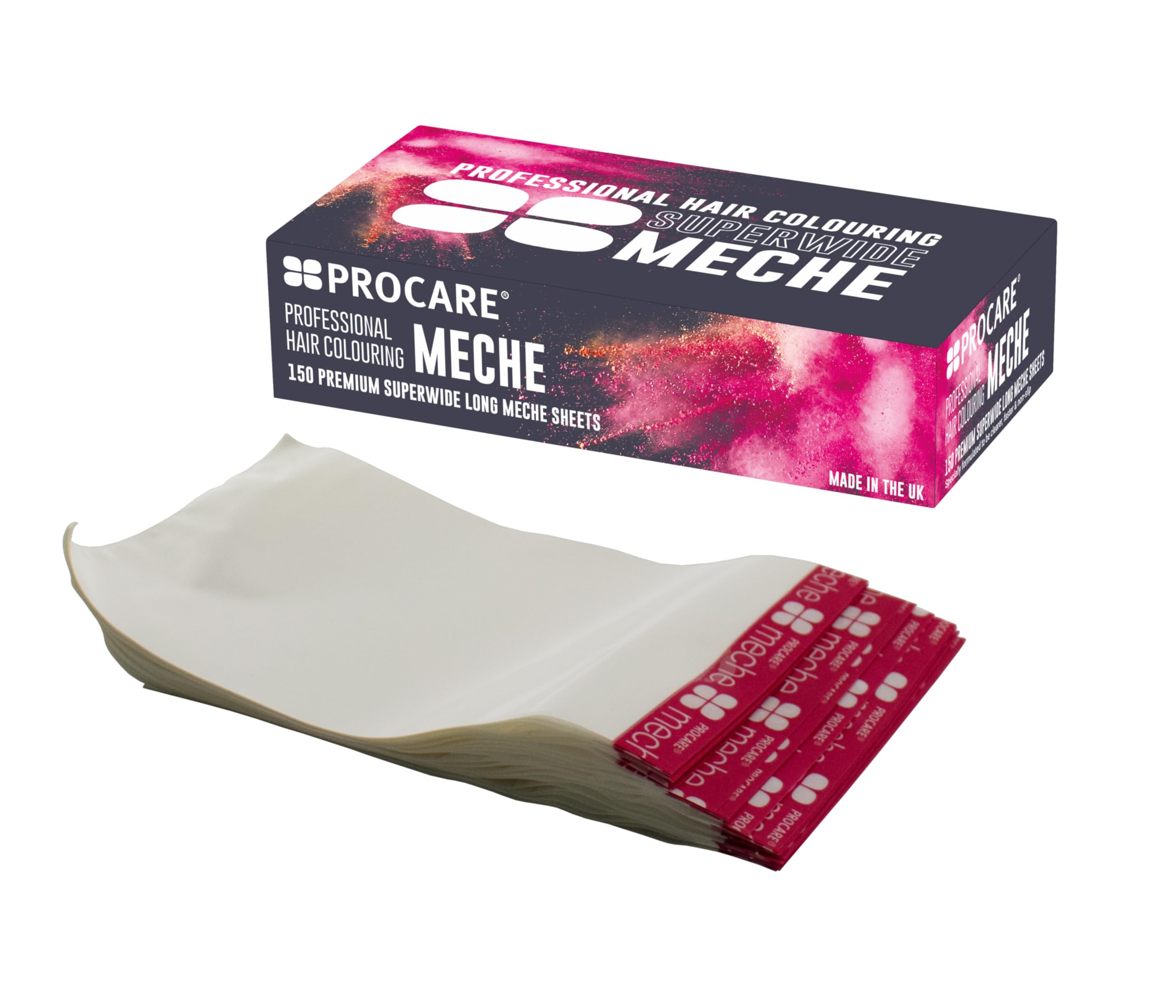 Procare Extra Wide Highlight Strips | Highlighting Papers for Bleaching and Coloring | Alternative to Foil Highlights and Perms | Salon Accessories for Professional Use