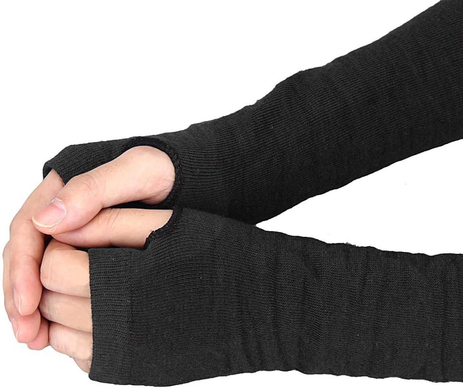 Guantes Manoplas Hombre S Mujer Guantes Largos Sin Dedos