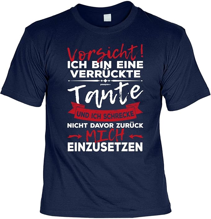Tante Geschenk Set Sprüche T Shirt Tante Blechschild