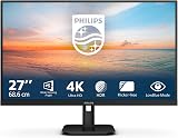 Philips 27 Inch 4K UHD IPS Monitor HDR10+ 3840x2160 W-LED view 2