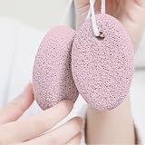 N Nimxy Pumice Stone 2 Pcs Foot Scrubber Natural Callus Remover Pink view 3